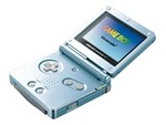 Nintendo Game Boy Advance SP - Handheld game system - pearl blue
