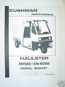 CUSHMAN-PARTS-MANUAL-HAULSTER-MODEL-898457