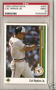 1989 Upper Deck PSA 9 Mint Cal Ripken Jr | eBay