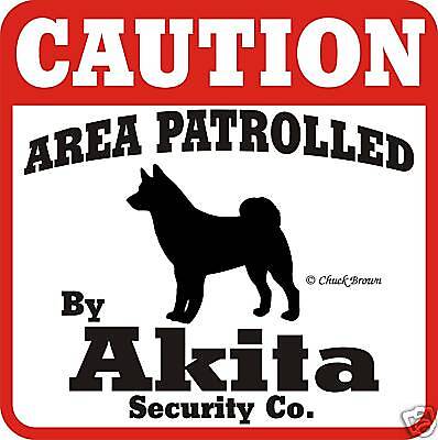 Akita Caution Dog Sign - Many Pet ...