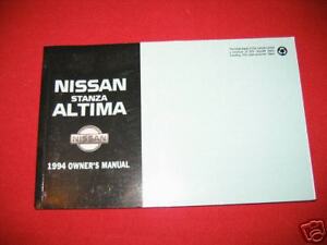 94 Nissan ultima manual #8