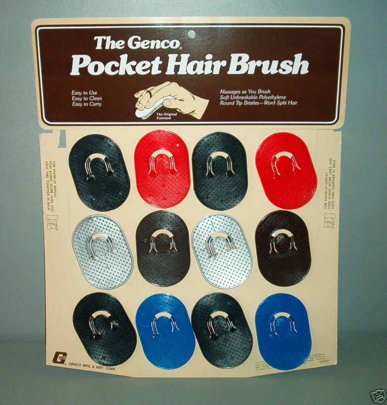 Mens Genco Pocket Hair Brush 12 Brushes To Card On Popscreen