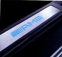 Illuminated door sills mercedes c class #4