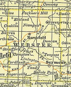 Webster County MO Marshfield Missouri History Genealogy