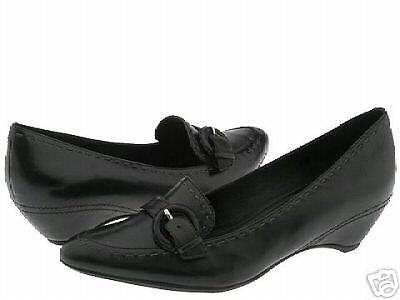 NEW Ecco Nagano Buckle Women Black Shoe EU36 US5.5  