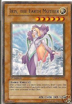 Yu Gi Oh CCG   Iris, The Earth Mother Rare 1st Edition  