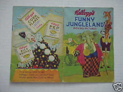 Vintage 32 Kelloggs Funny Jungleland Moving Pictures  