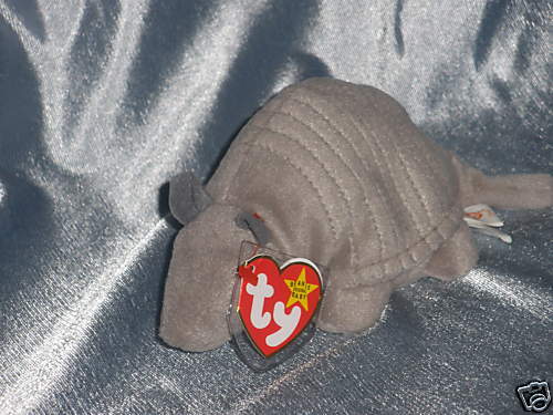 1995 Ty Beanie Baby Tank Armadillo Born 2 22 96