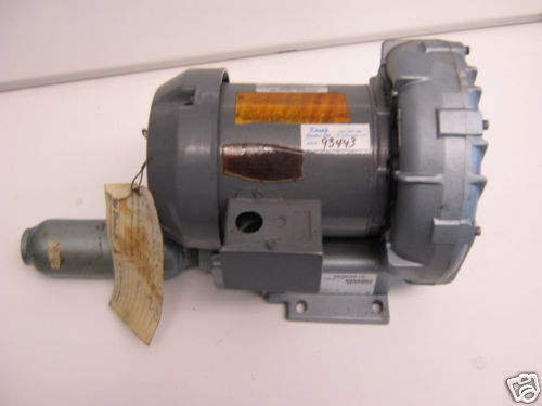   REGENAIR ROTORY VANE VACUUM PUMP R2305B & EMERSON MOTOR P55CFL 1037