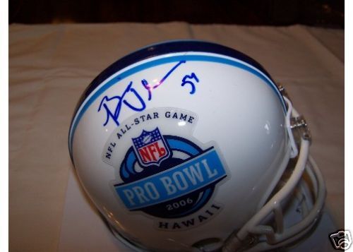 BRIAN URLACHER (Bears) signed ProBowl mini helmet w/COA  