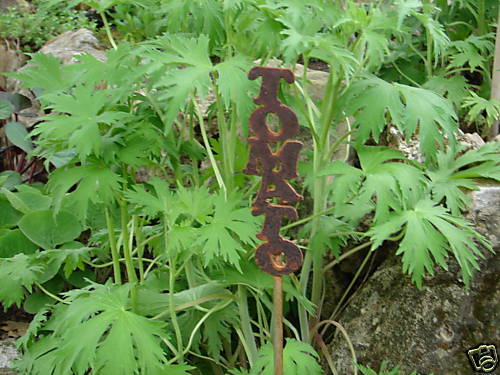 Tomato Metal Vegetable Garden Stake Marker Label Rusty