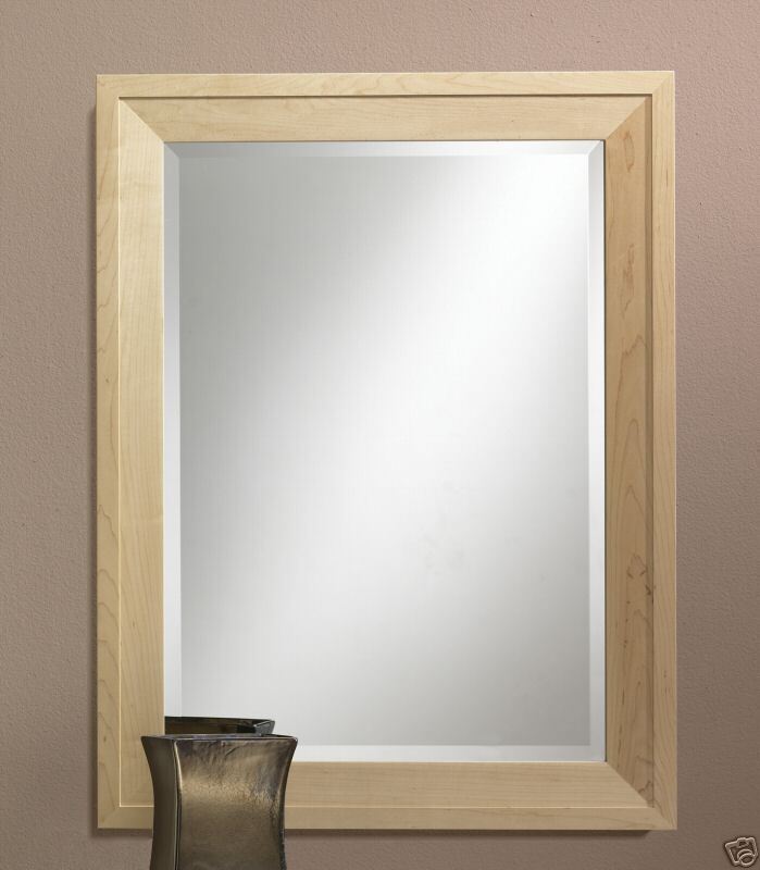 Maple Framed Bathroom Vanity Decorative Mirror New 530