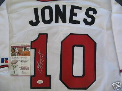 CHIPPER JONES BRAVES,HOF JSA/COA SIGNED JERSEY  