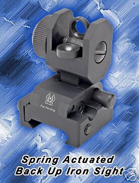 GG&G 1005SA SPRING ACTUATED Rear Flip Up Iron Sight GGG  