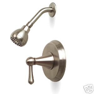 PREMIER BRUSHED NICKEL BATHROOM LAV BATH SHOWER FAUCET  