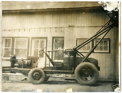 vintage 1930s Factory Truck with Gravel Bucket Photo  