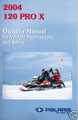 2004 POLARIS SNOWMOBILE 120 PRO X OWNERS MANUAL + TOOLS  