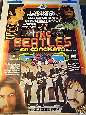 THE BEATLES (RARE IN CONCERT MOVIE POSTER)  