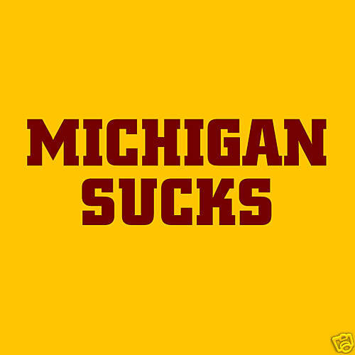 MINNESOTA GOPHERS MICHIGAN SUCKS RIVALRY TSHIRT  