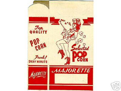 Ca.1940 50 Majorette Popcorn Unused Boxes Vintage Old  