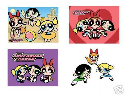 Power Puff Girls   4 pack #8 Iron on transfer 8x10  