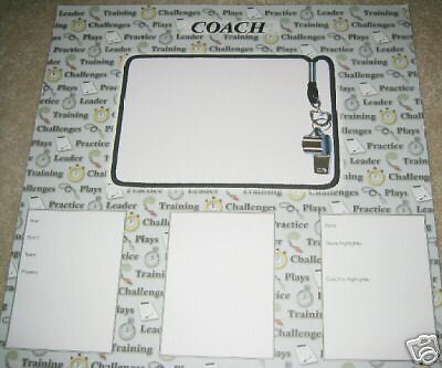 Scrapbooking Paper 12x12 Coach Stats  