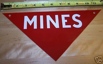 VietNam US MILITARY MINE FIELD MARKER MINES SIGN E2209  