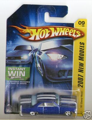 Hot Wheels 2007 FE 009 66 Chevy Nova Blue 67 Card Error  