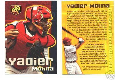 Yadier Molina Cardinals 2007 Christian Family Day Card  