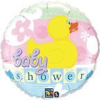 BABY Shower Rubber Ducky DUCK Boy Girl Mylar Balloon  