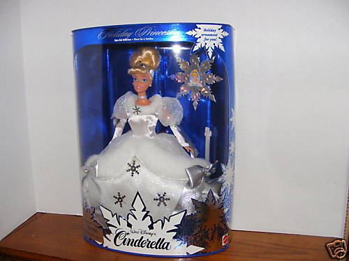 HOLIDAY PRINCESS CINDERELLA BARBIE 1996   NRFB  