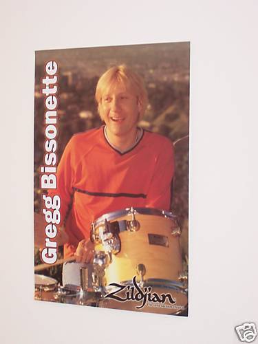 GREGG BISSONETTE   ZILDIAN CYMBAL   MAPEX DRUM   POSTER  