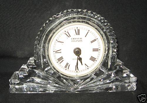 Old Vintage Table Clock with glass Case Taiwan 1980rare  