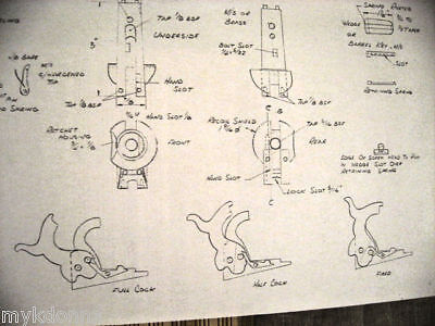 COLT 1851 Navy old Army Revolver gun Gunsmith Plans  