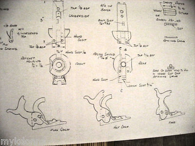 COLT 1851 Navy Civil War Revolver gun Gunsmith Plans  