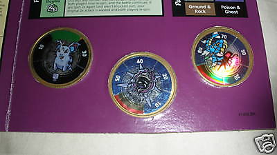 POKEMON BATTLING GOLD COIN GAME HOLOGRAPH UNIQUE  