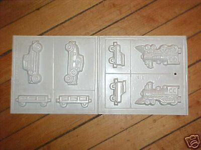 NEW WILTON TRAIN AND ANTIQUE CAR CANDY MOLD  