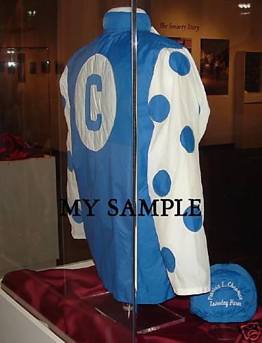 NEW SMARTY JONES STEWART ELLIOTT JOCKEY SILKS PHOTO 1  