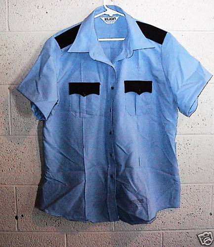 Security Guard/Police Shirts Blue Short Sleeve size 20  
