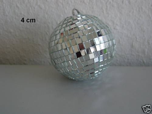 Posten 200 x Discokugeln am Band 4 cm   Discokugel