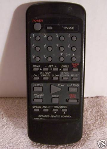 LOOK** Unknown Brand TV VCR 076R0AJ090 Remote Control  