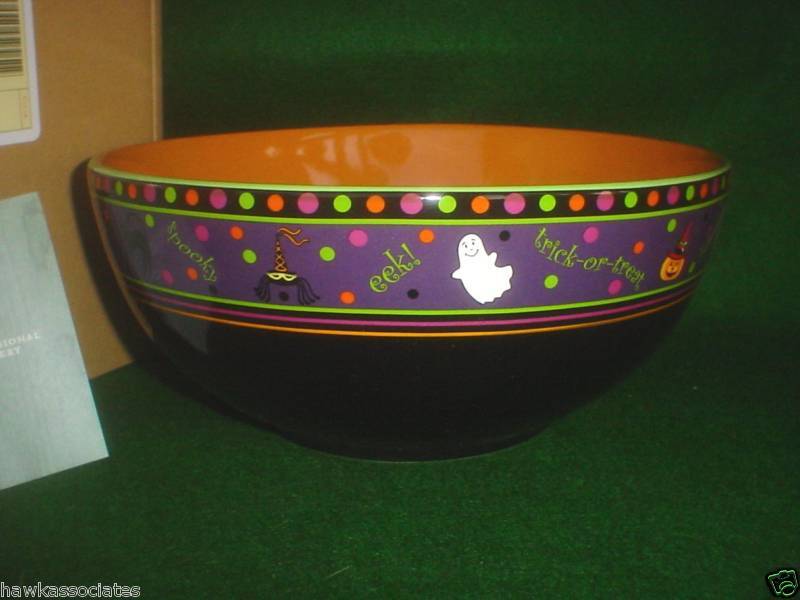 Longaberger Halloween Treat Candy Popcorn Bowl NEW  