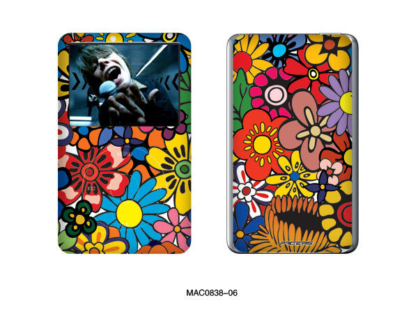 New For iPod Classic 80/120/160GB Sticker Flowers boom  