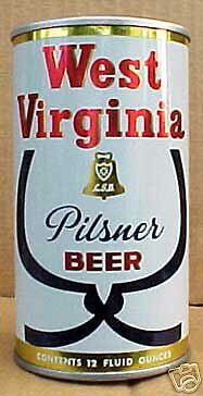 WEST VIRGINIA BEER Can Huntington, WEST VIRGINIA, Bell  