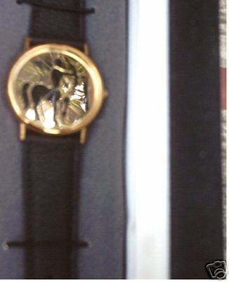 FRANKLIN MINT ZODIAC SAGITTARIUS LIMITED 14K GOLD WATCH  