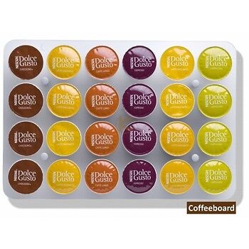   Produktinfos   Coffeeboard, Kapselhalter Dolce Gusto Kapseln f. Wand