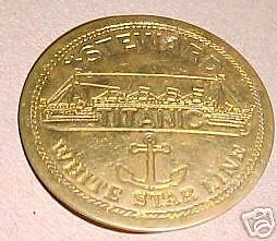 TITANIC WHITE STAR LINE STEWARD CRUISE SHIP BADGE  