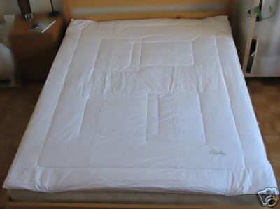 mulberry silk filled mattress pad / mattress topper - twin size