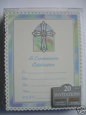 20 PARTY INVITATIONS   Confirmation (Pink/Bible)  