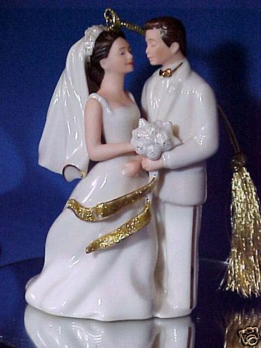 Lenox Wedding Cake Topper Bride & Groom Ornament  